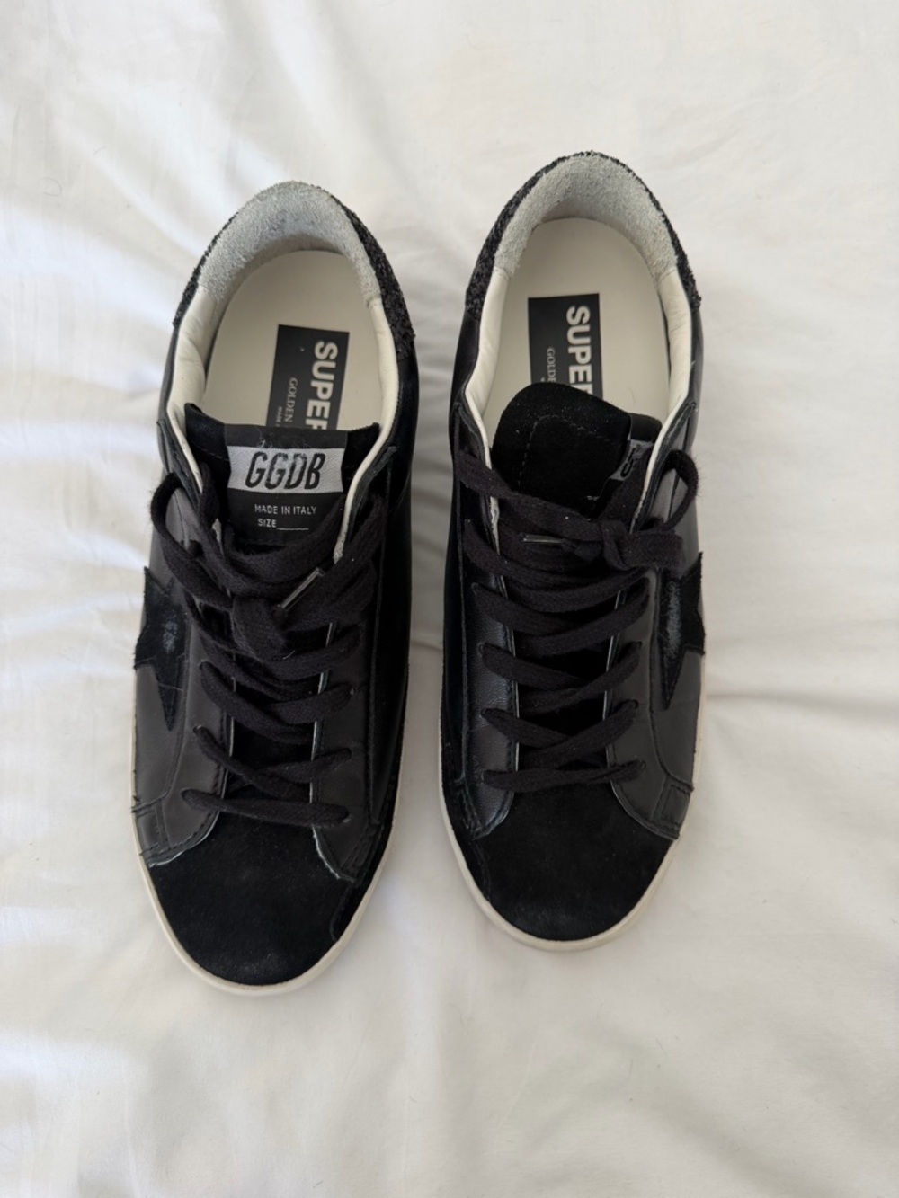 Golden Goose Black Low-Top Women’s Sneakers with Star Accent